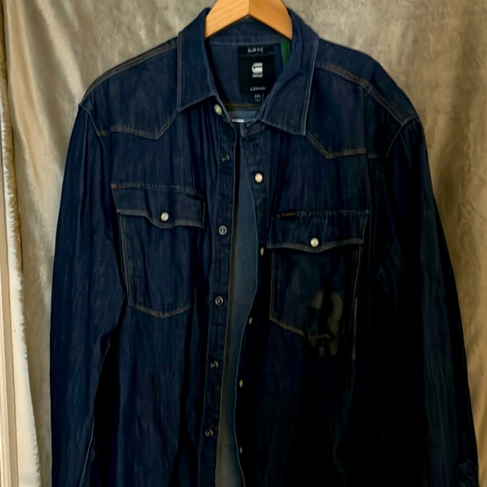 Gstart Denim shirt long sleeves